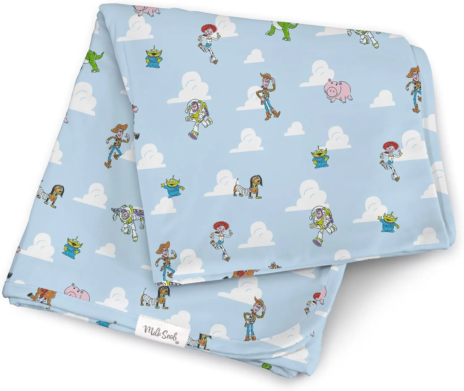 Milk Snob Disney Pixar Baby Boy/Girl Swaddle Blanket, Soft Receiving, Security and Play, Toddler Infant Newborn Bedding, Baby Shower, Baby Registry Gender Neutral Gift (Toy Story) 34 * 34 inches