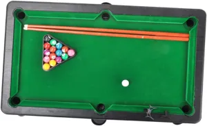 Mini Billiards Table Game Set Billiard Balls Small Pool Table Toys for Boys and Girls Family Office