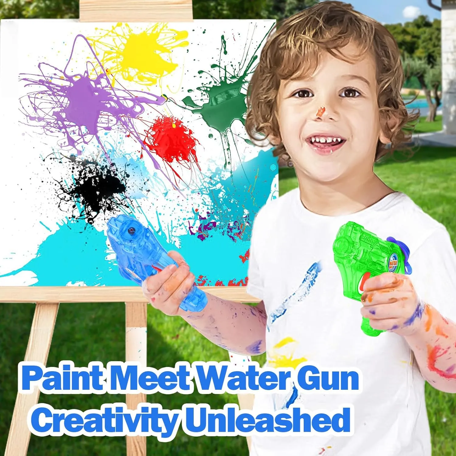 Mini Water Gun for Kids Toddler- 6 Pack Small Water Guns 5-7M Long Range Super Water Soaker Squirts Blasters Gun, Outdoor Water Toy Summer Pool Beach Party Favors Bath Water Guns Toy for Kids Boy Girl