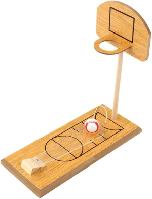 Mini Wooden Basketball Game Set Portable Tabletop Fun for Adults Indoor Outdoor Sports Compact Design for Travel and Office Entertainment