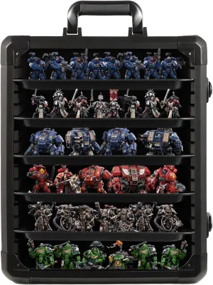 Miniature Carrying Case, Miniature Storage, Miniature Case, Aluminum Alloy Frame with Lock, Display and Transport Action Figure Display case