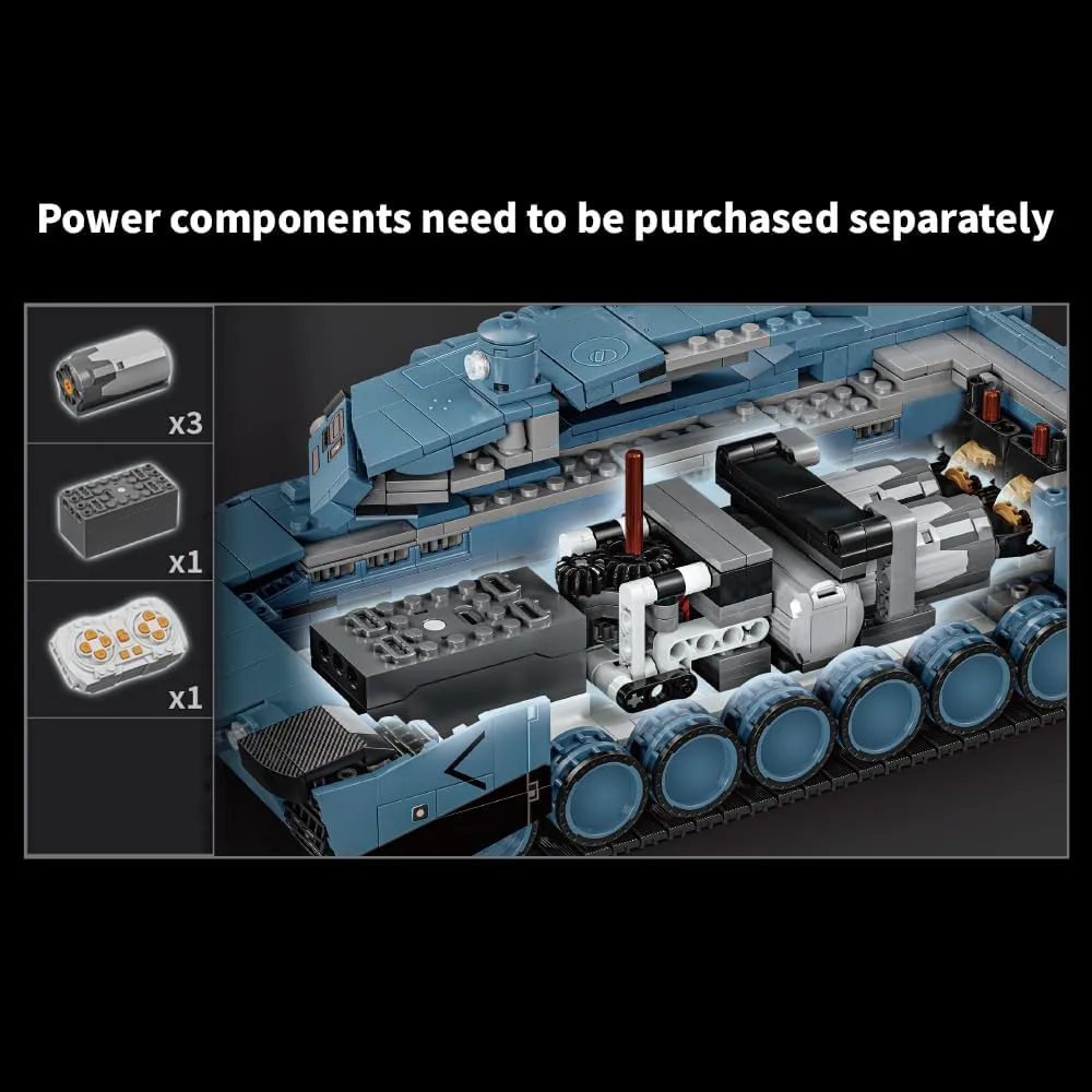 MISINI M6601 Abrams-X Tank Building Blocks Set, 2116 PCS Creative Heavy Tank Modular Bricks Model, Educational Gifts for Teens Military Enthusiasts and Adults