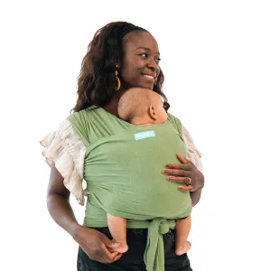 Moby Baby Wrap Carrier Element for Newborns to Toddlers (8-33lbs), Infant Sling Carrier, Ultra Lightweight & Hands Free Design, Adjustable for All Body Types (Kiwi)