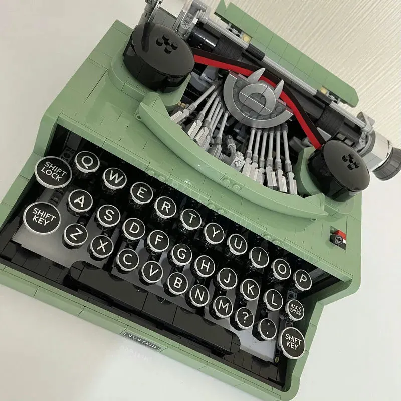 MOC Creative Expert Retro Typewriter Bricks Toys 66886