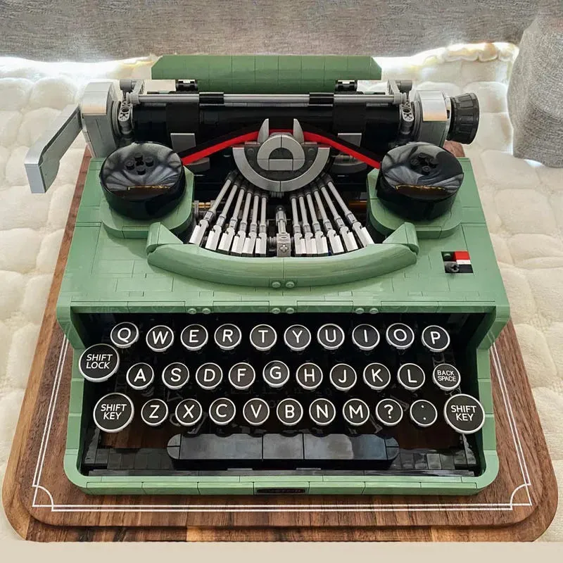 MOC Creative Expert Retro Typewriter Bricks Toys 66886