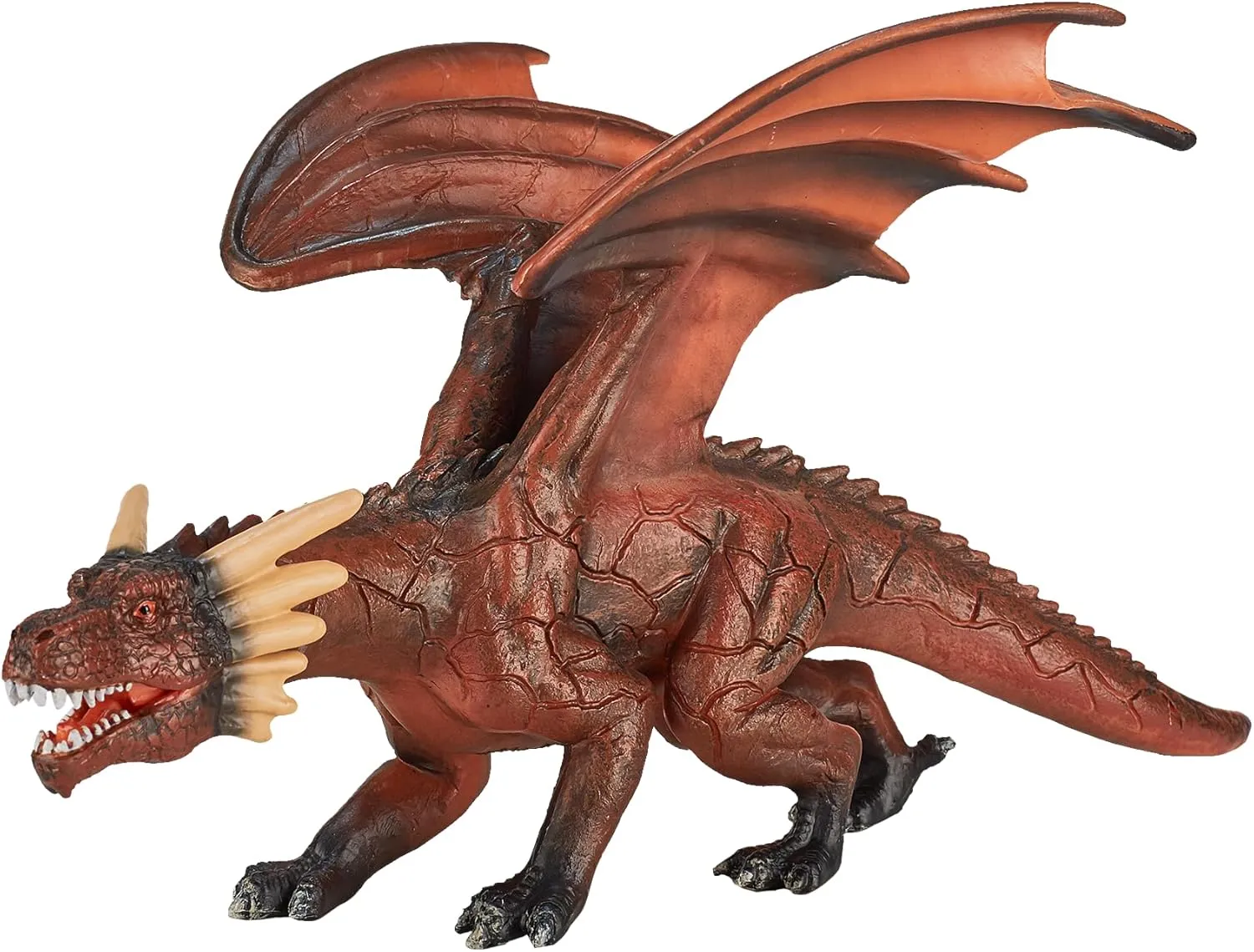 MOJO - Realistic Fantasy Figurine, Fire Dragon with Moving Jaw