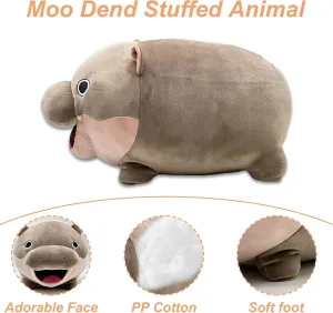 Moo Deng Plush Toys,MooDeng Hippo Stuffed Animals Cute Moo Deng Hippo Plush Soft Pygmy Hippo Plush Stuffed Animal Pillow for Kids Adults Birthday Gift