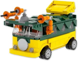 MOOXI-MOC Anime Ninja Turtle Pizza Car Building Set,Creative Cute Building Blocks Children Kits,Gifts for Kids(454pcs)