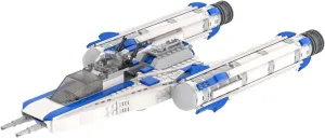 MOOXI-MOC Space Wars Anakin's Y-Wing Fighter Building Set,Creative Building Blocks Kit,Gifts for Star Movie Lovers(605pcs)
