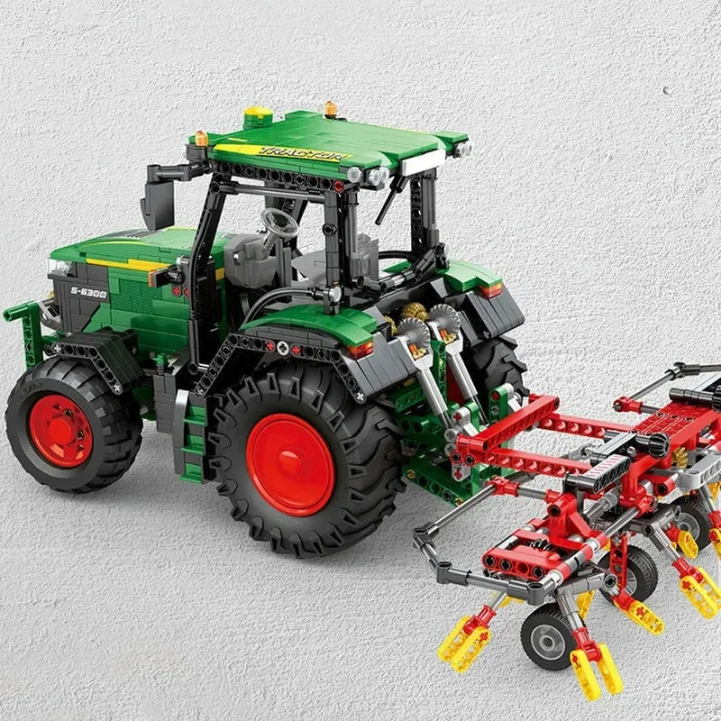 Motorized Creator Expert RC MOC Agricultural Tractor Bricks Toy