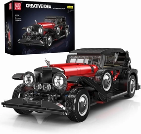 Mould King 10114 Classic Car Building Blocks Model, 1308 Pieces Vintage Car Model Toy, Creative Idea Vehicle Collectible for Kids/Adult