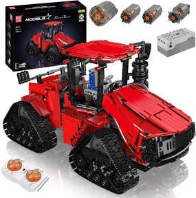 Mould King Crawler Tractor Building Toys, 1698 Pieces 4x4 Tracked Tractor Building Sets for Adults/Kids Age 8 , Construction Vehicle Model Blocks Kit Creative