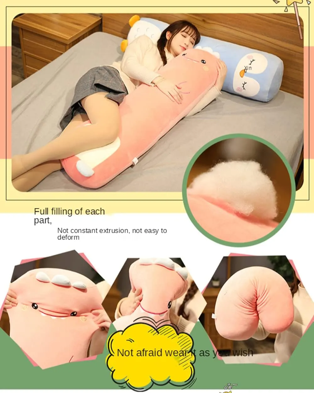 MUPI Plush Cute Body Pillow - Cuddle Sleeping Big Animal Shaped Boyfriend Pillow Toy Gift for Girlfriend (Yellow Duck 27 Inch)
