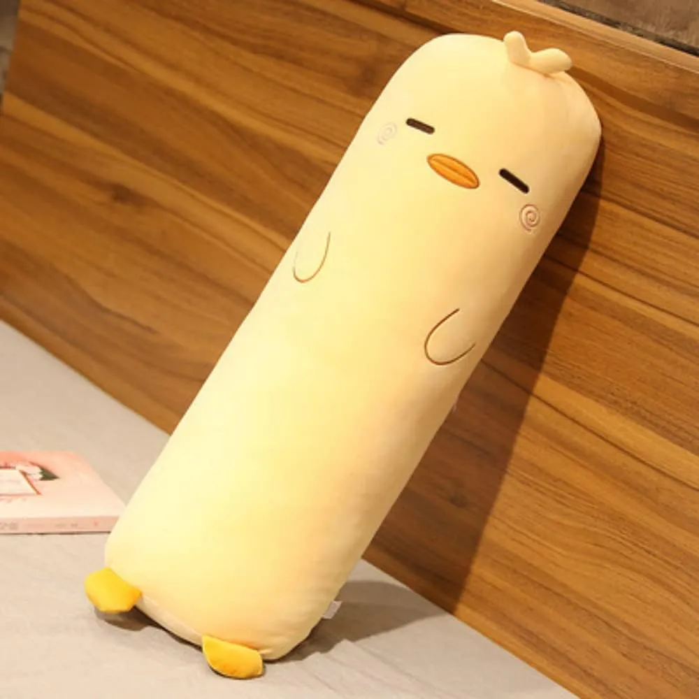 MUPI Plush Cute Body Pillow - Cuddle Sleeping Big Animal Shaped Boyfriend Pillow Toy Gift for Girlfriend (Yellow Duck 27 Inch)