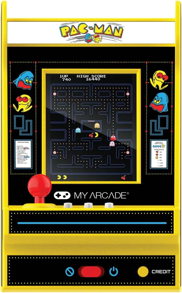 My Arcade Pac-Man Nano Player: Mini Arcade Machine, 4.5" Fully playable Video Game Collectible