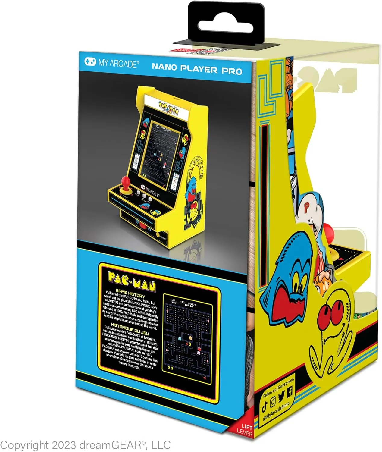My Arcade Pac-Man Nano Player: Mini Arcade Machine, 4.5" Fully playable Video Game Collectible