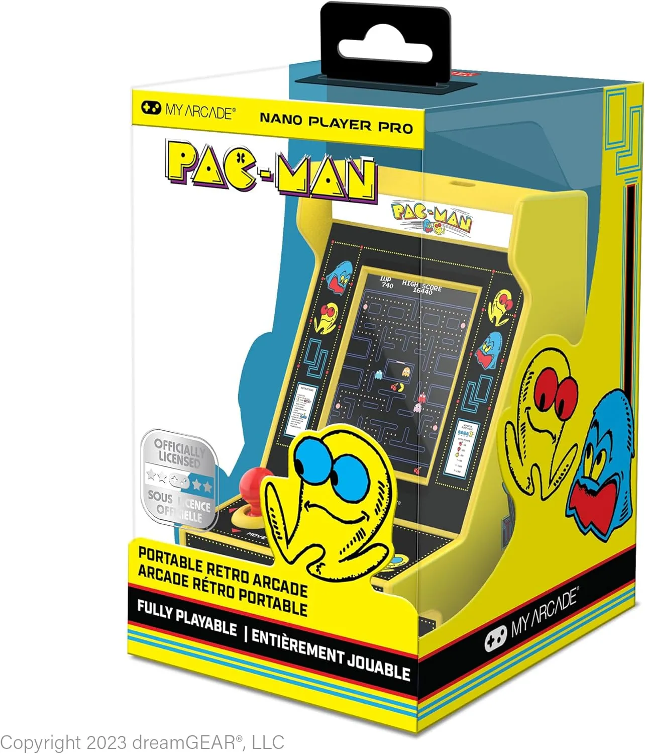 My Arcade Pac-Man Nano Player: Mini Arcade Machine, 4.5" Fully playable Video Game Collectible