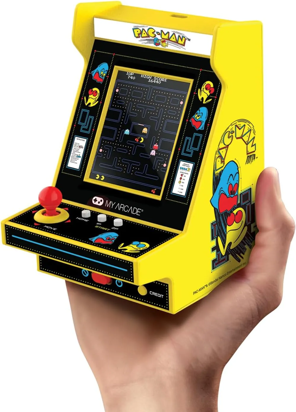 My Arcade Pac-Man Nano Player: Mini Arcade Machine, 4.5" Fully playable Video Game Collectible