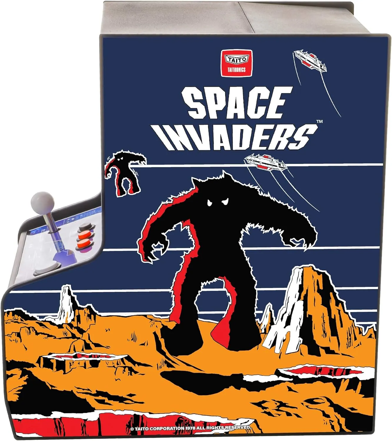 My Arcade Space Invaders Micro Player: Mini Arcade Machine Video Game, Fully Playable, 6.75" Collectible Premium Edition