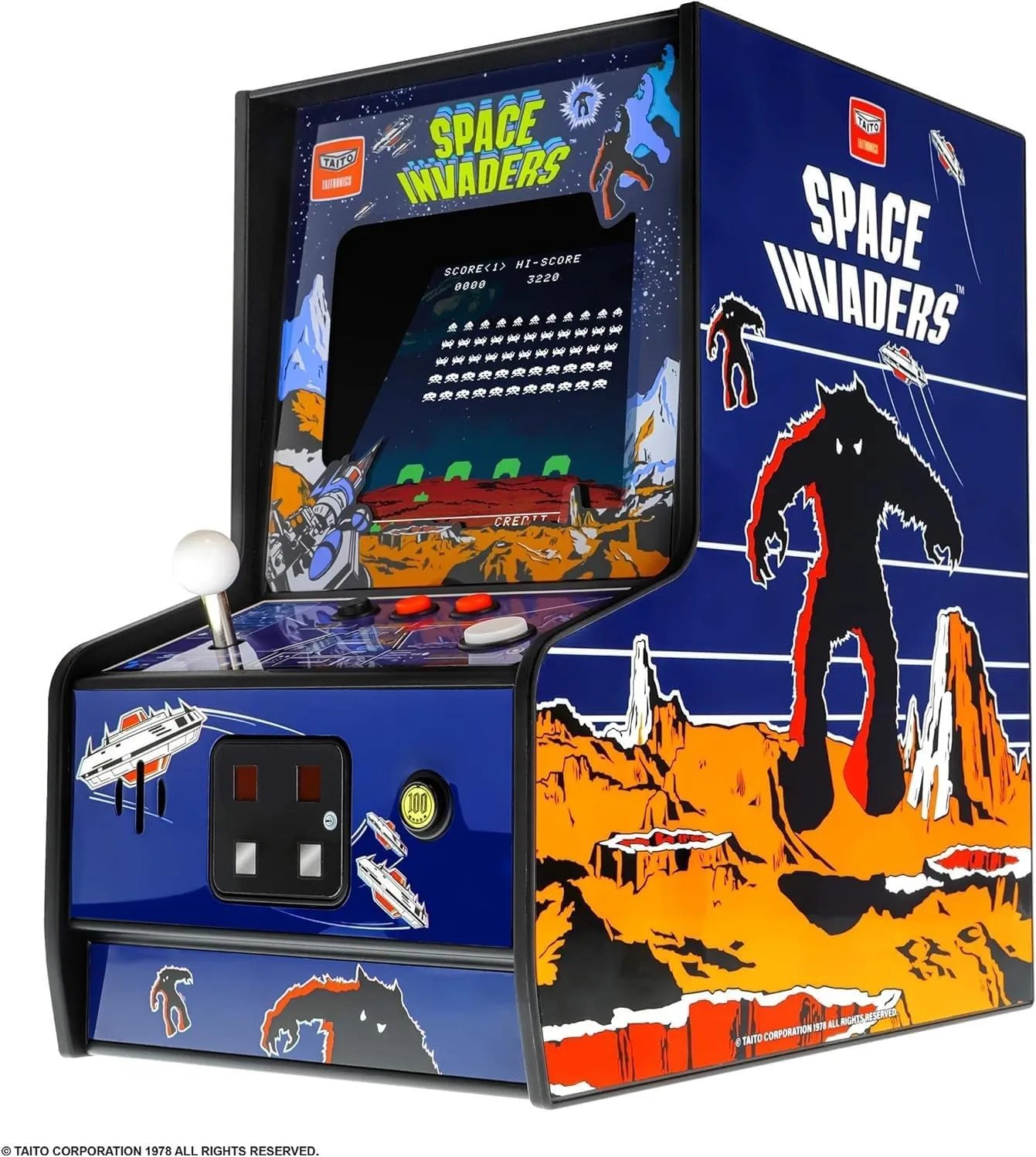 My Arcade Space Invaders Micro Player: Mini Arcade Machine Video Game, Fully Playable, 6.75" Collectible Premium Edition
