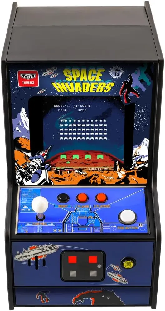 My Arcade Space Invaders Micro Player: Mini Arcade Machine Video Game, Fully Playable, 6.75" Collectible Premium Edition