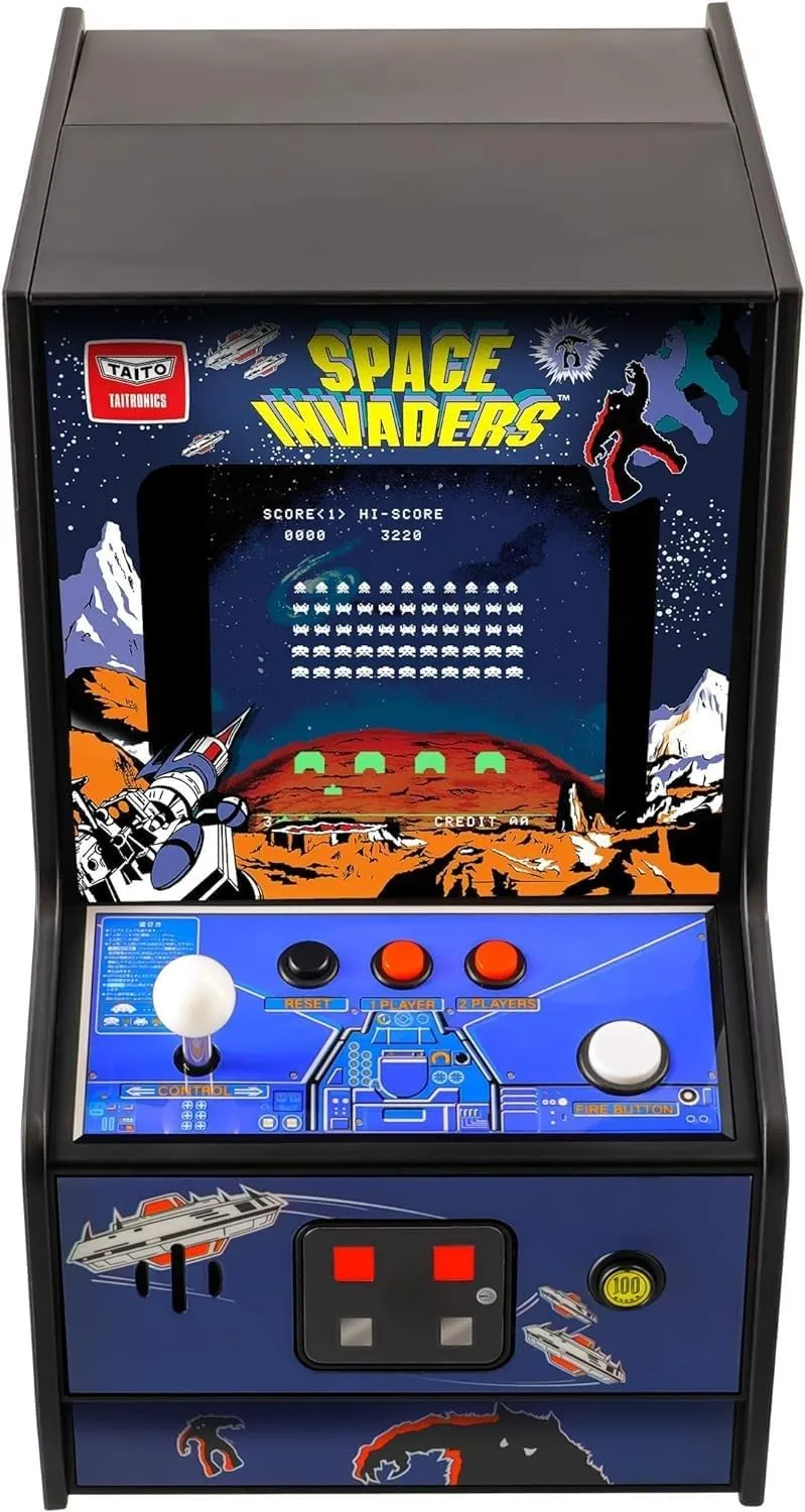 My Arcade Space Invaders Micro Player: Mini Arcade Machine Video Game, Fully Playable, 6.75" Collectible Premium Edition