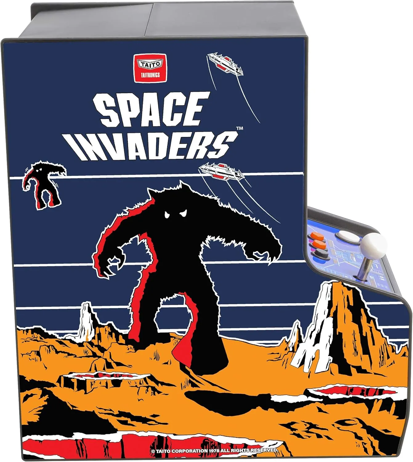 My Arcade Space Invaders Micro Player: Mini Arcade Machine Video Game, Fully Playable, 6.75" Collectible Premium Edition