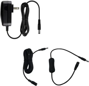 MyVolts 9V Power Supply Adaptor Compatible with Fulltone Mini-Deja Vibe Effects Pedal - US Plug with Extension and ON/Off Switch