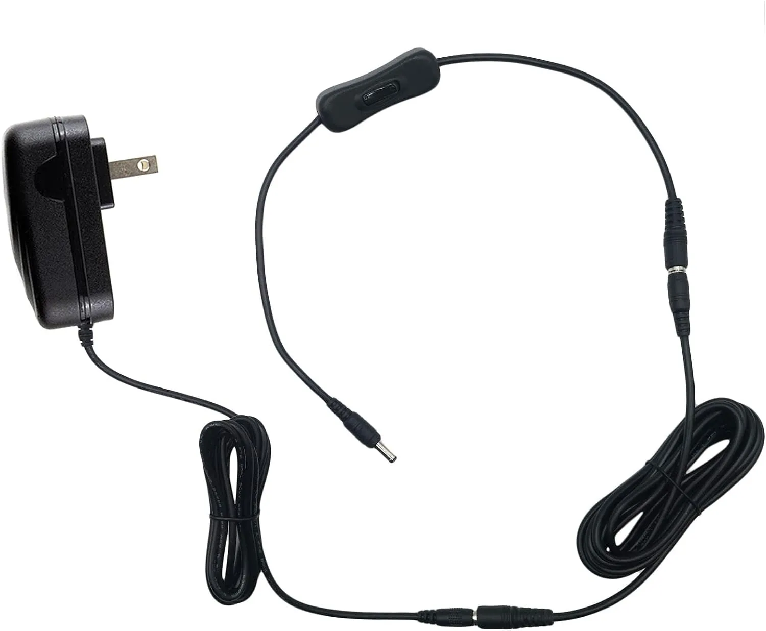 MyVolts 9V Power Supply Adaptor Compatible with Fulltone Mini-Deja Vibe Effects Pedal - US Plug with Extension and ON/Off Switch