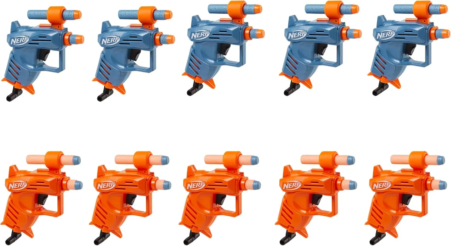 Nerf Elite Ace SD-1 Group Pack, 10 Blasters and 20 Official Darts, Sight, Amazon Exclusive, Plastic, 11 x 42.5 x 17 cm