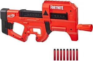 Nerf Fortnite Compact SMG Motorized Dart Blaster, Ultra Red Wrap, 8-Dart Internal Clip, Includes 8 Nerf Elite Foam Darts