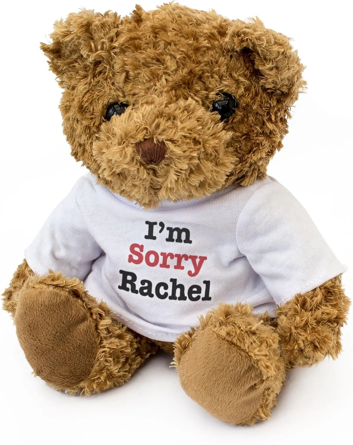 New - I AM Sorry Rachel - Teddy Bear - Cute Soft Cuddly - Gift Present Apology