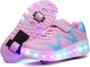 New-Light up roller wheel sneaker