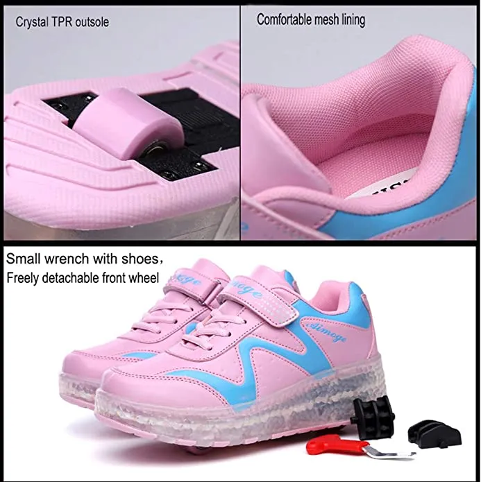 New-Light up roller wheel sneaker