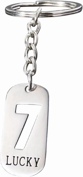 New 2026 Arrive Horse Keychain Stainless Charm Pendant Couple Keyring For Loves Lucky Number Handbag Keyholder Jewelry Accessories Fashion Trendy Creative Gift