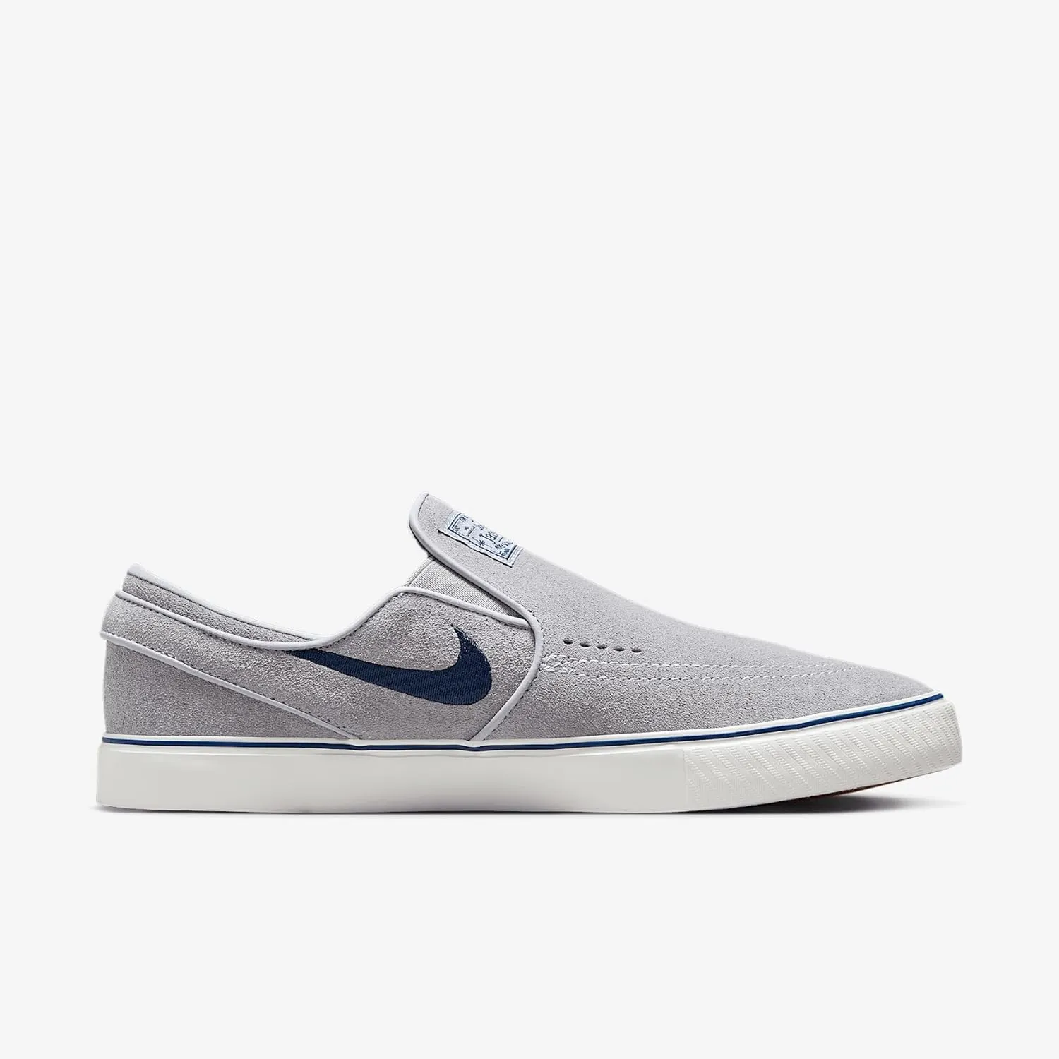 Nike SB Janoski  Slip Skate Shoes (FN5893-002, Wolf Grey/Wolf Grey/Summit White/Navy)