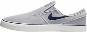 Nike SB Janoski  Slip Skate Shoes (FN5893-002, Wolf Grey/Wolf Grey/Summit White/Navy)