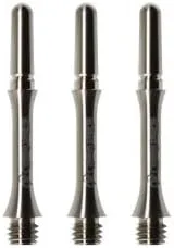 NineDartOut.us Fit Shaft Metal -Titanium -Slim Spinning #2-18.0mm - Short