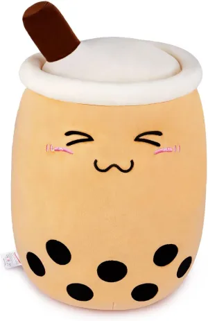 Niuniu Daddy Large Boba Tea Stuffed Animals, 24   inch Jumbo Boba Plush, Cute Bubble Tea Plushie, Brown