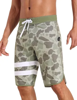 Nonwe Men's Swim Trunks Quick Dry Water Sports Beach Board Shorts with Liner