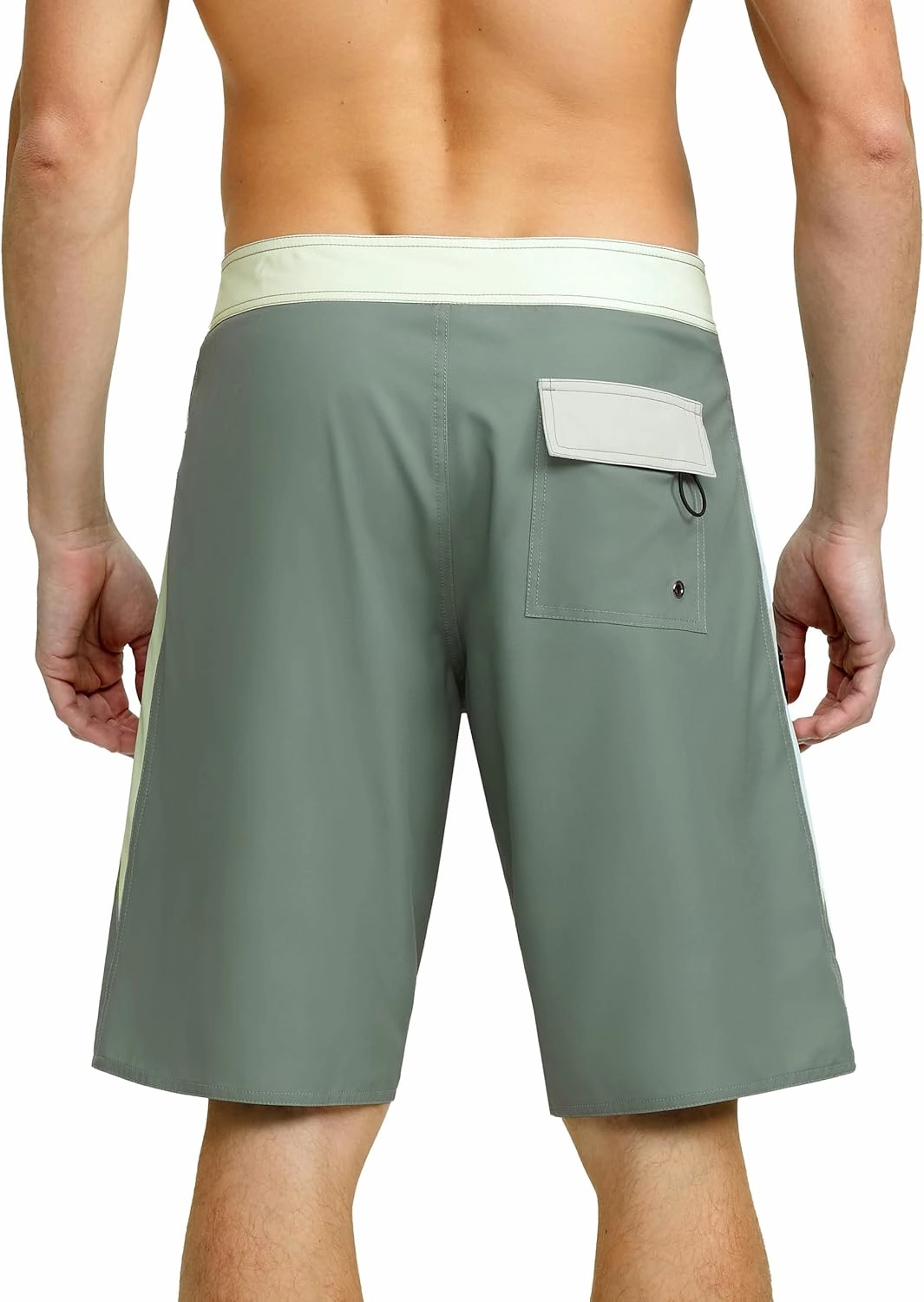 Nonwe Men's Swim Trunks with Compression Liner 2 in 1 Fast Dry Bathing Suits Cargo Surf Board Shorts with Pockets