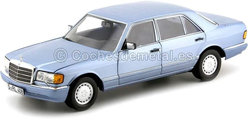 Norev NV183464 1:18 Mercedes-Benz Blue 1990 560 SEL-Pearl Metallic