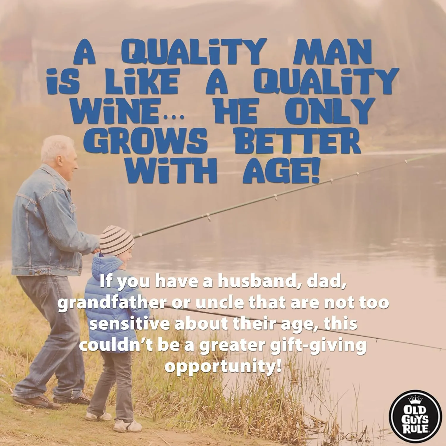 OLD GUYS RULE Men's Graphic T-Shirt, Official Retirement Plan Novelty Tee for New Retirees, Fishermen