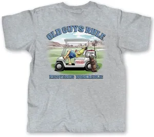 OLD GUYS RULE Men's Graphic T-Shirt, Recovering Workaholic - Father's Day, Birthday Gift - Funny Novelty Tee for New Retirees