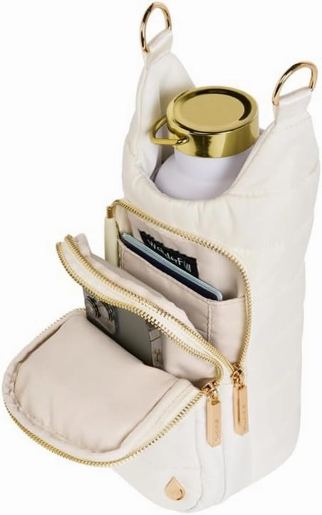 Original HydroBag Collection | Large Water Bottle Holder with Strap & Zipper Slot for Handle | Crossbody Tumbler Carrier Bag with Pockets