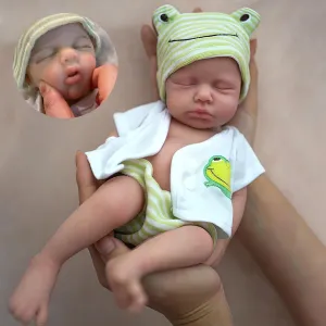 OtardDolls 12 Inch Reborn Baby Dolls Silicone Full Body Realistic Baby Doll Boy Silicone Baby Doll Handmade Painted Reborn Dolls with Clothes and Bottles Set for Kids Boys Girls