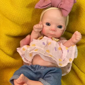 OtardDolls Reborn Baby Dolls, 11 Inch Full Silicone Real Looking Lifelike Doll Handmade Realistic Newborn Baby Doll with Toy Accessories for Kids