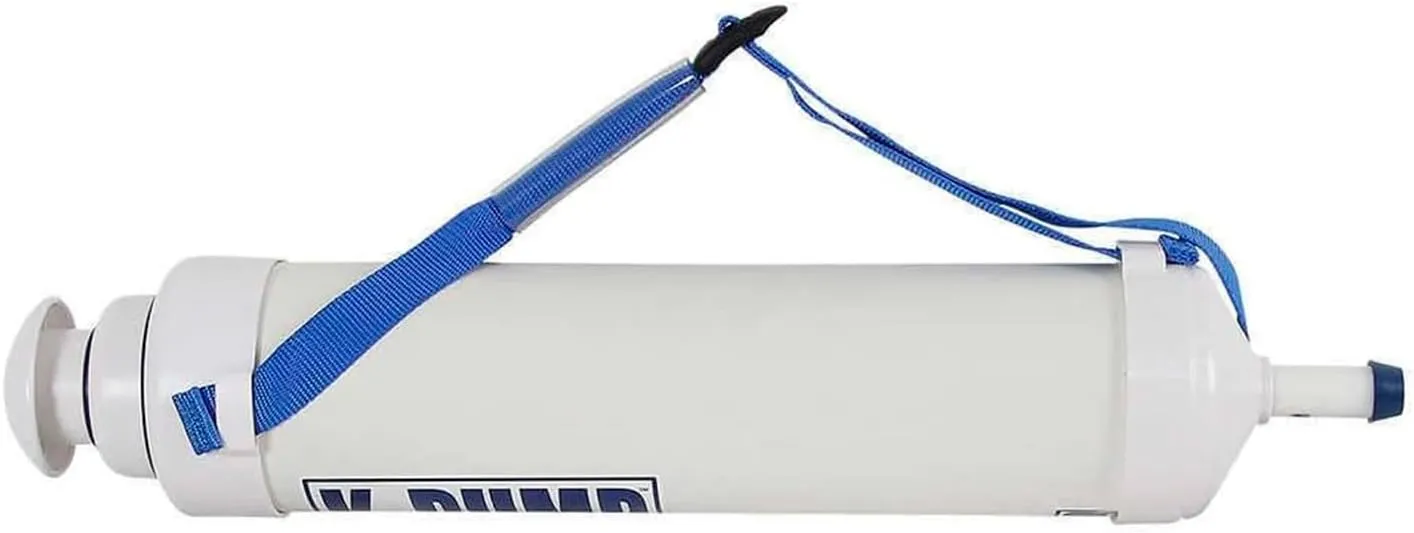 Outcast K-Pump - No-Hose High-Volume 9-Psi Durable ABS Plastic Boat/Float Tube Inflator with Storage Bag, Lubricant & Inflation Adapters
