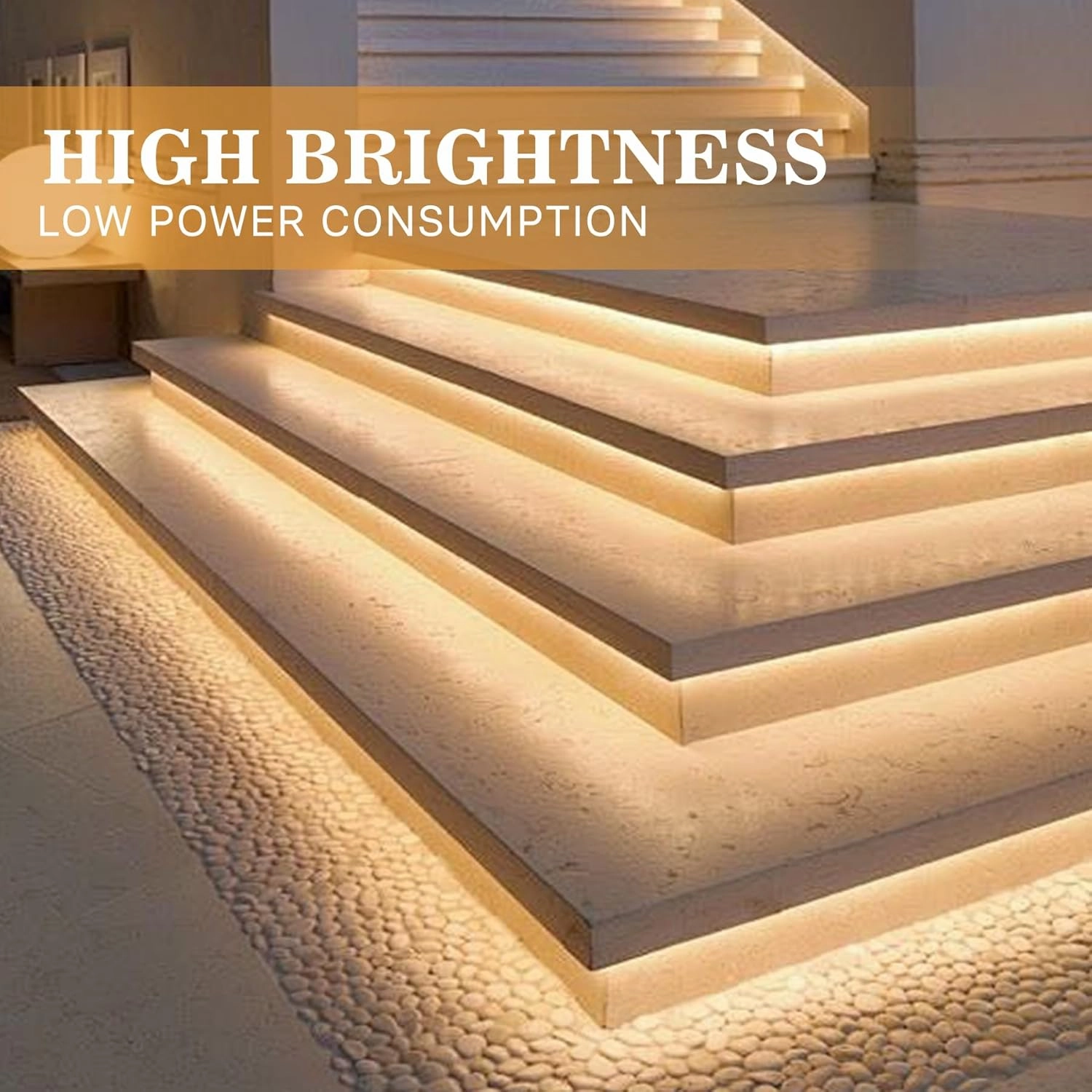 Outdoor LED Strip Lights,2700K Warm White,24V IP67 LED Strips,32.8FTt/10M,CRI90  Waterproof led cob Strip Light for Bathroom,Pool,Garden,Sauna Rooms(Power Not Included)