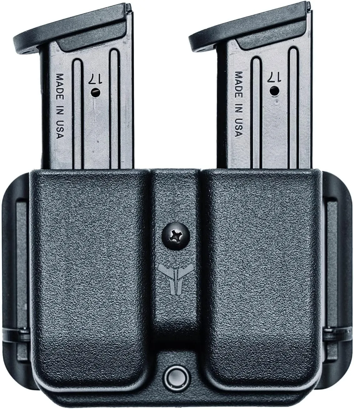 OWB Double Mag Pouch for Glock 17, 19, 22, 23, 45, 47 & More - USA Made - Signature Double Magazine Carrier with Adjustable Stingray Loop (ASR) Belt Attachment by Blade-Tech Holsters